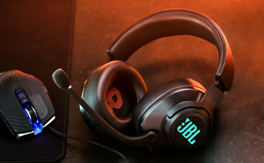 JBL Quantum 400 vezetékes gamer fejhallgató (USB), fekete EU
