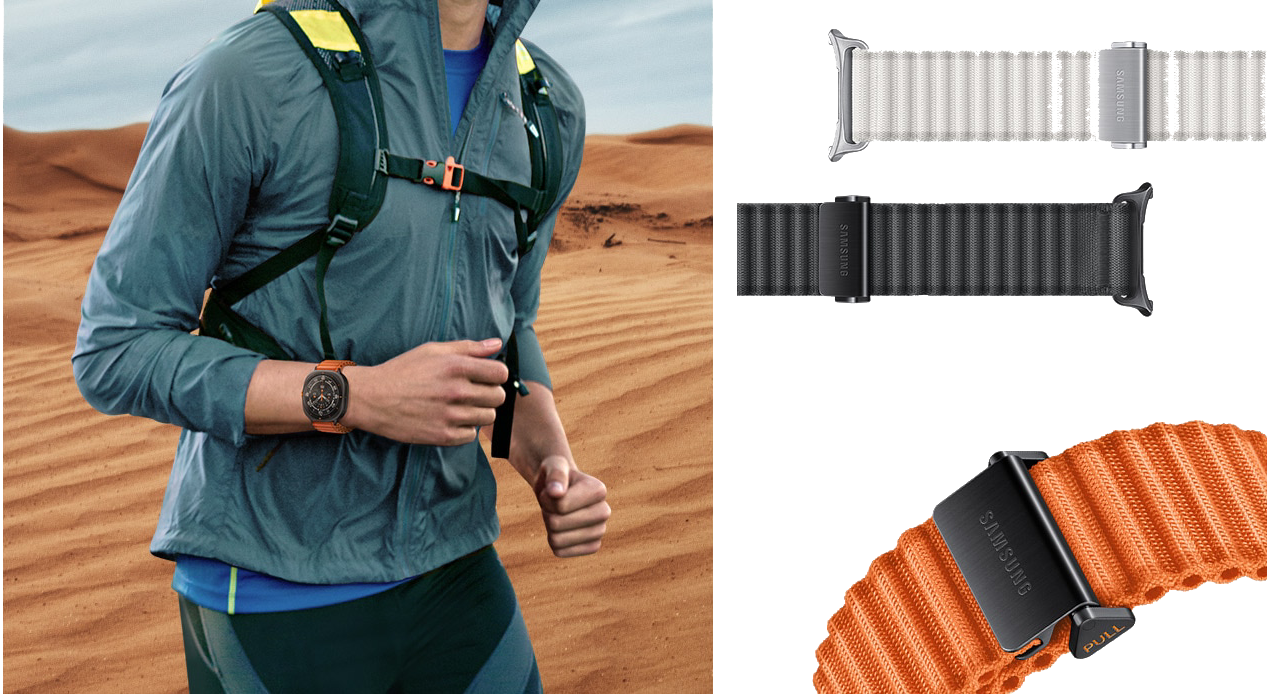 Samsung Galaxy Watch Ultra Trail Band Strap, narancs (ET-SVL70MOEGEU)
