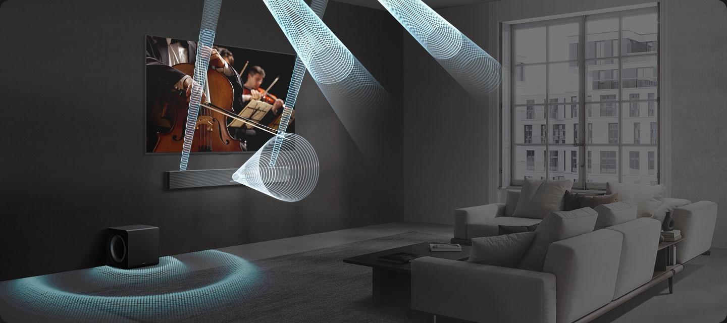 Samsung HW-QS700F 3.1.2 csatornás soundbar mélynyomóval