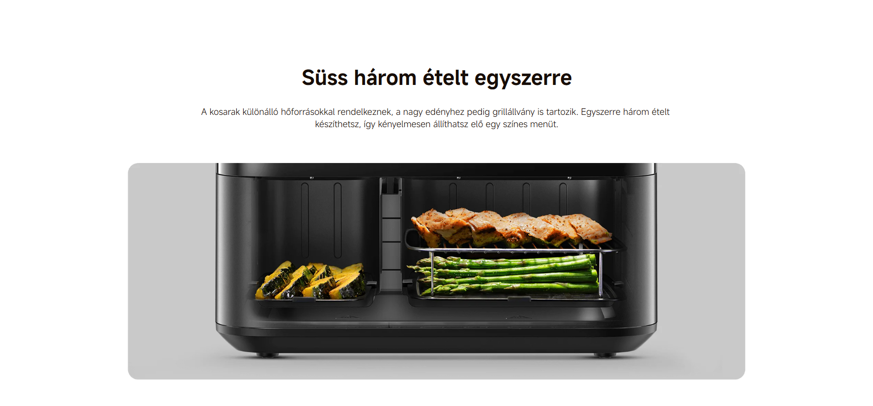 Xiaomi Dual Zone Air Fryer forrólevegős sütő
