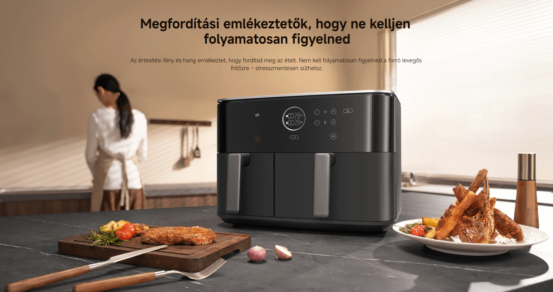 Xiaomi Dual Zone Air Fryer forrólevegős sütő