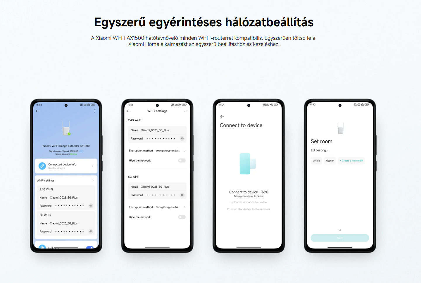 Xiaomi Wi-Fi Range Extender AX1500 jelerősítő, Mesh, EU DVB4514GL