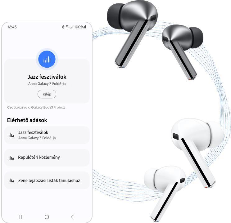 Samsung Galaxy Buds 3 Pro vezeték nélküli fülhallgató, ezüst EU SM-R630